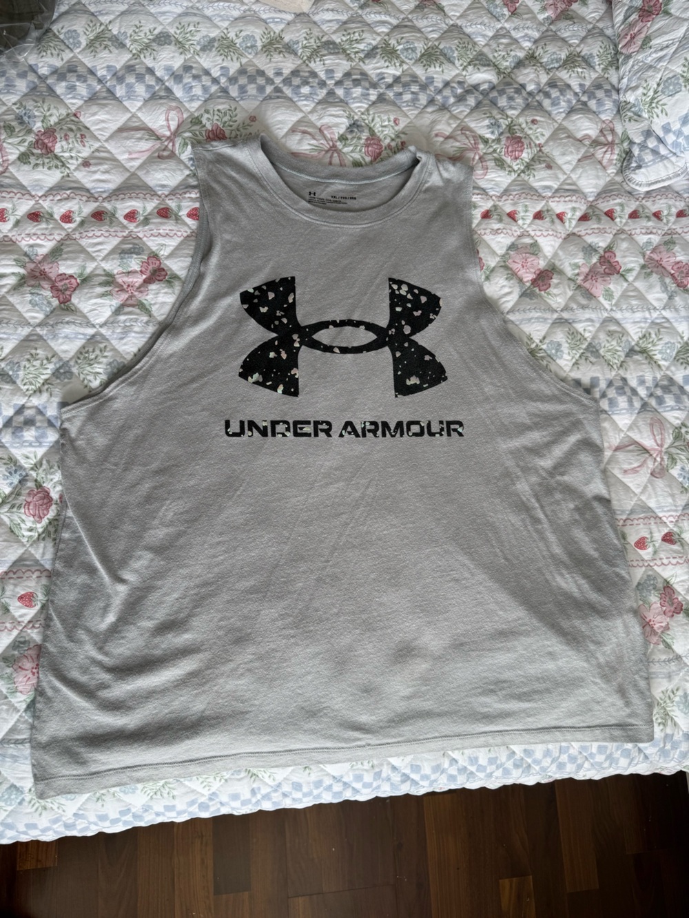 Under Armour Heather Gray Logo Tank